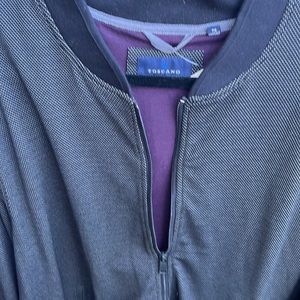 New Toscano bomber menβs sport jacket micro dot zippered